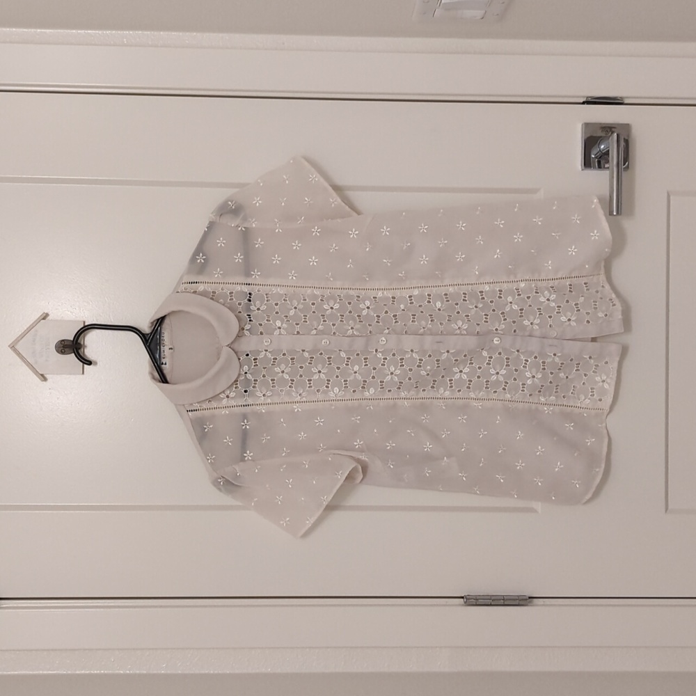 Kumikyoku - White Floral Laces Blouse